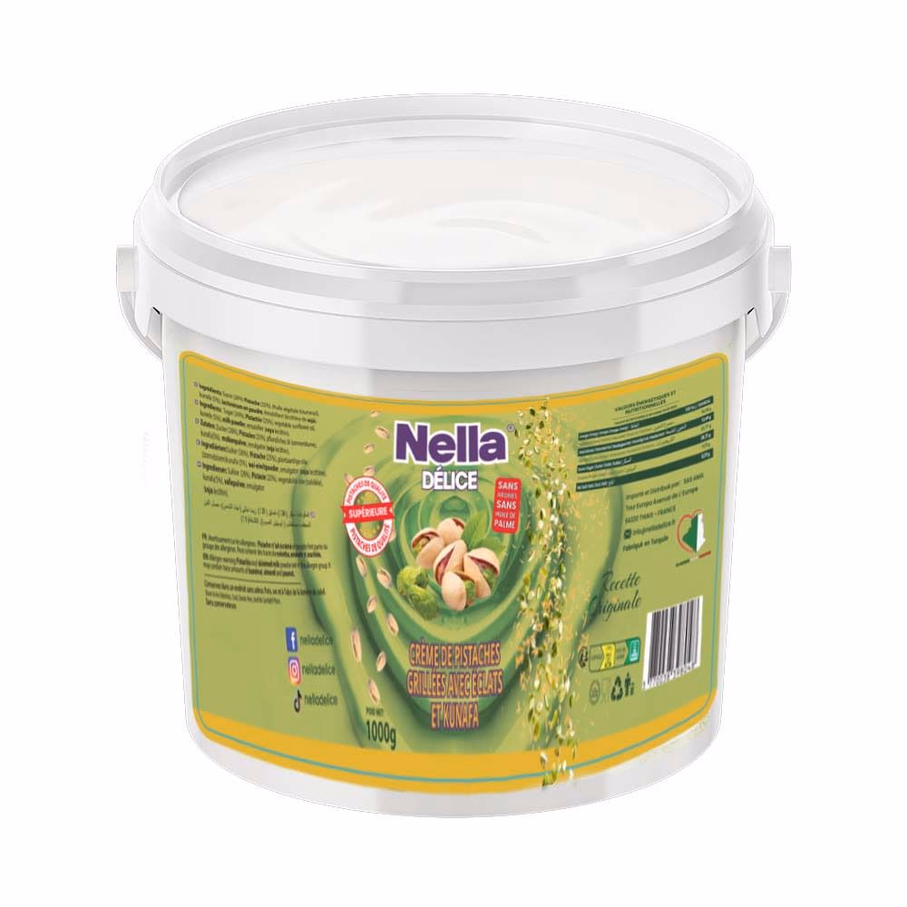 Crème, éclats de pistache et kadayif, 1 kg